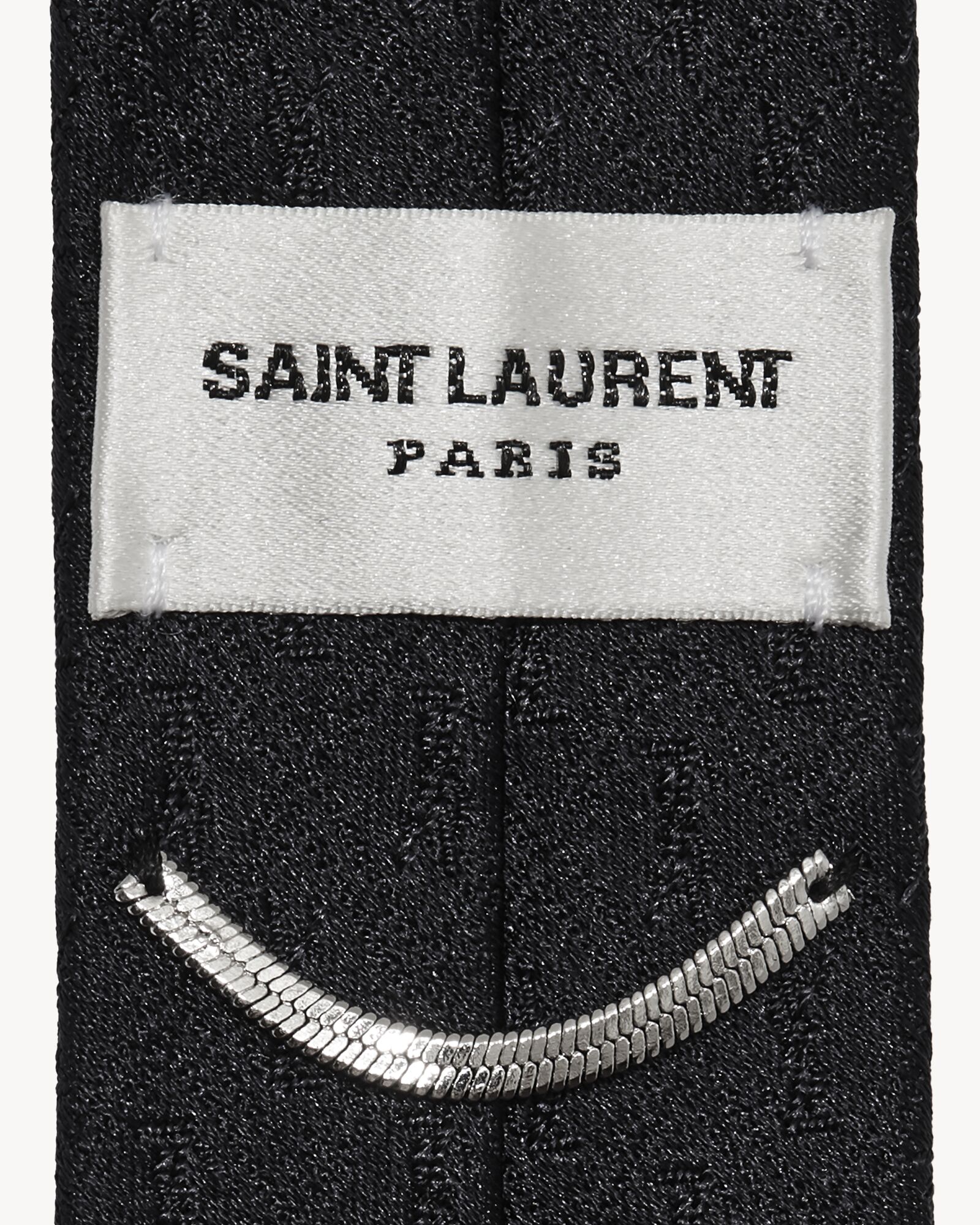 monogram桑蚕丝提花窄款领带_saint laurent圣罗兰官方网站 | ysl