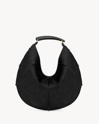 MOMBASA大号马毛效果皮革手袋