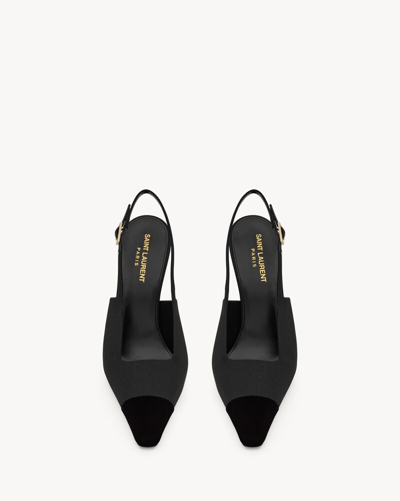 INES绉缎露跟高跟鞋