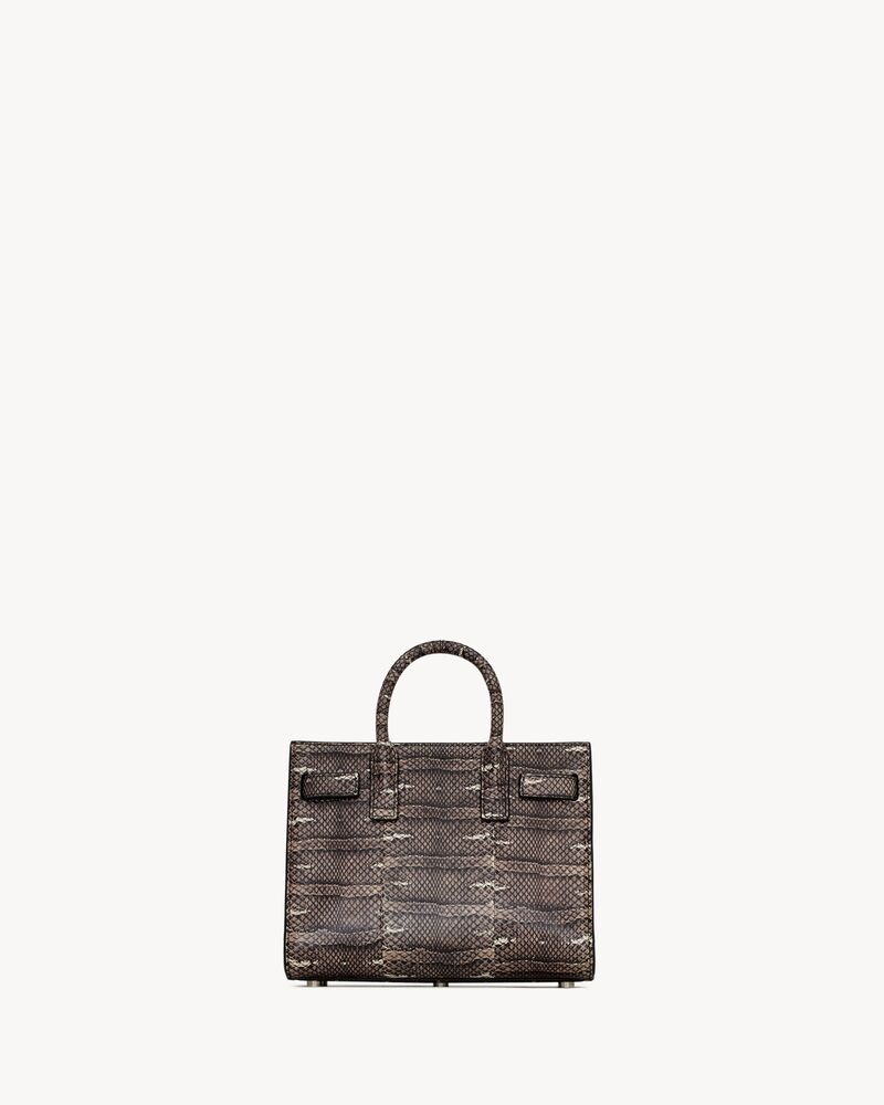 Sac de Jour nano蟒蛇皮革手袋