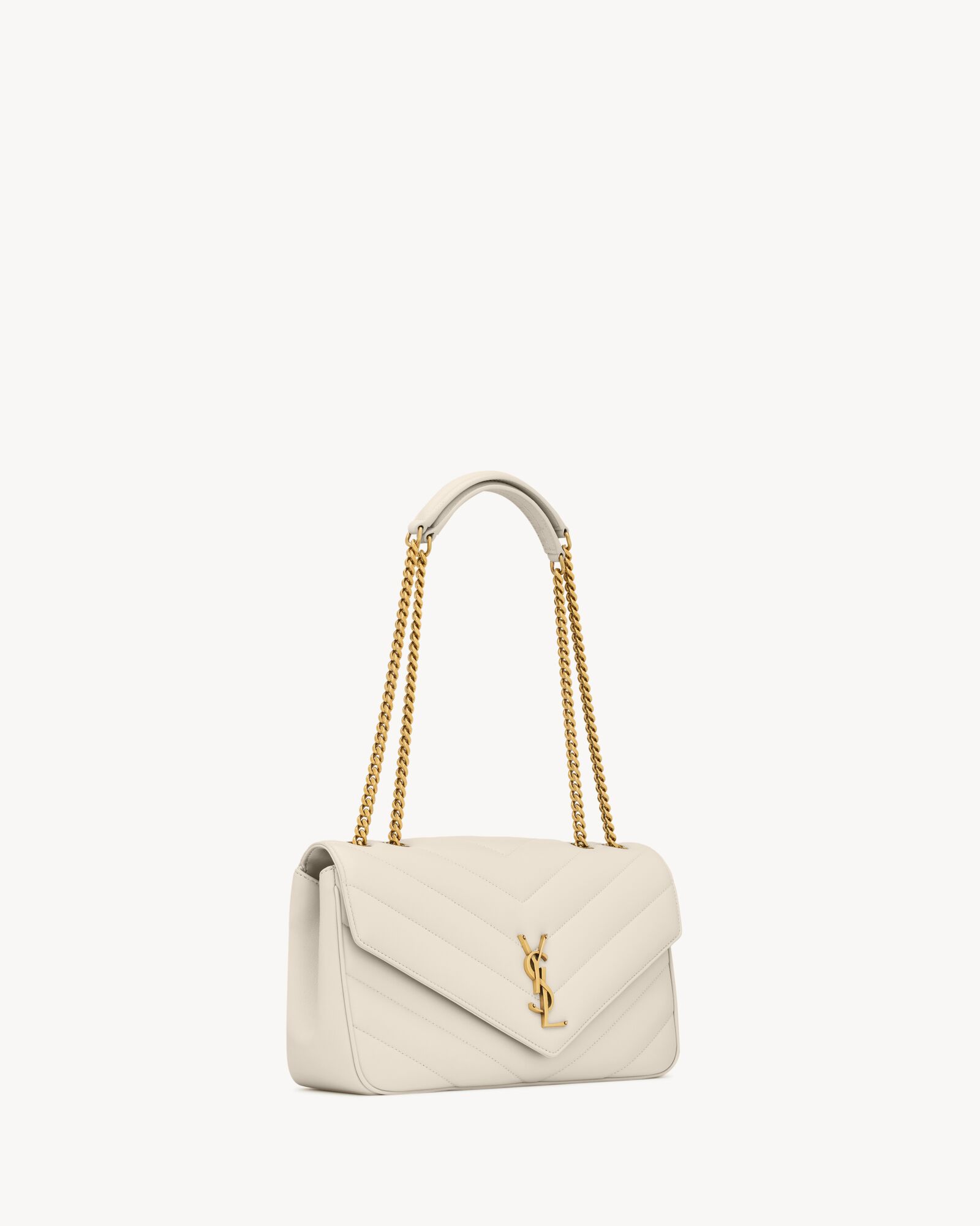 LOULOU中号绗缝小羊皮手袋