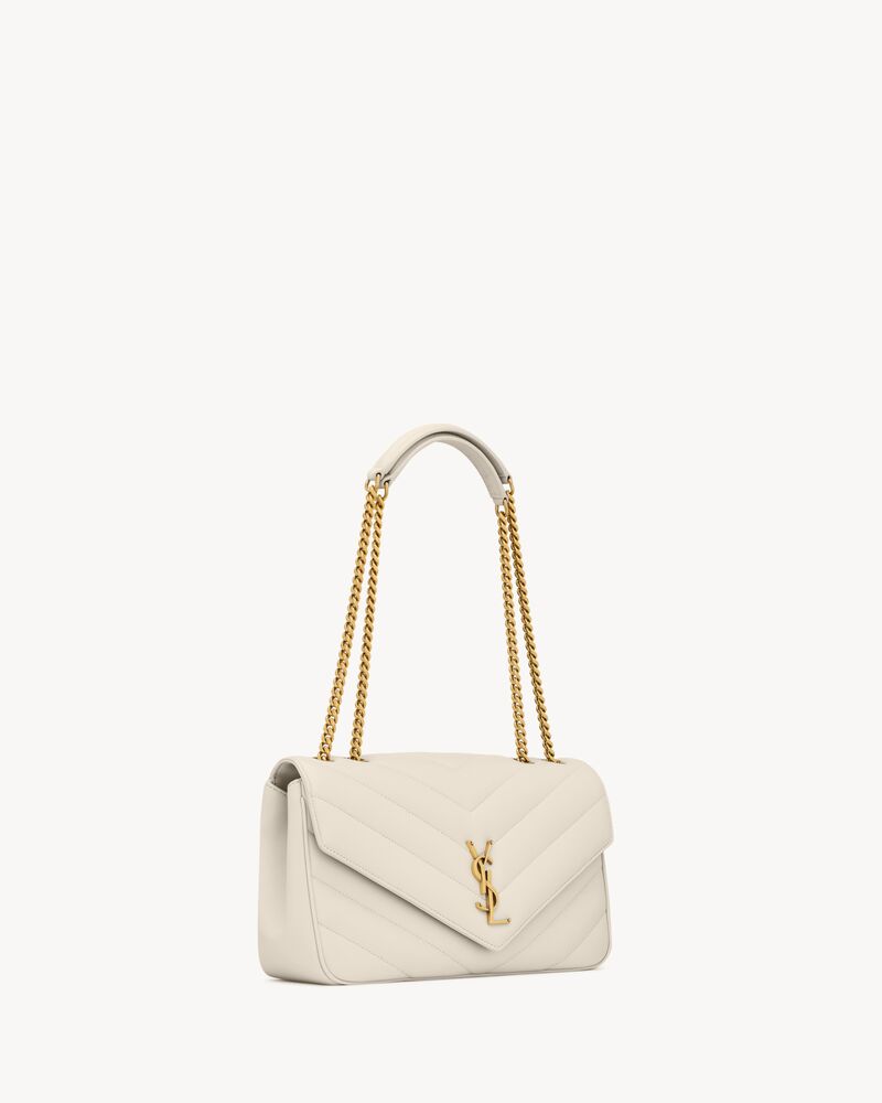 LOULOU中号绗缝小羊皮手袋