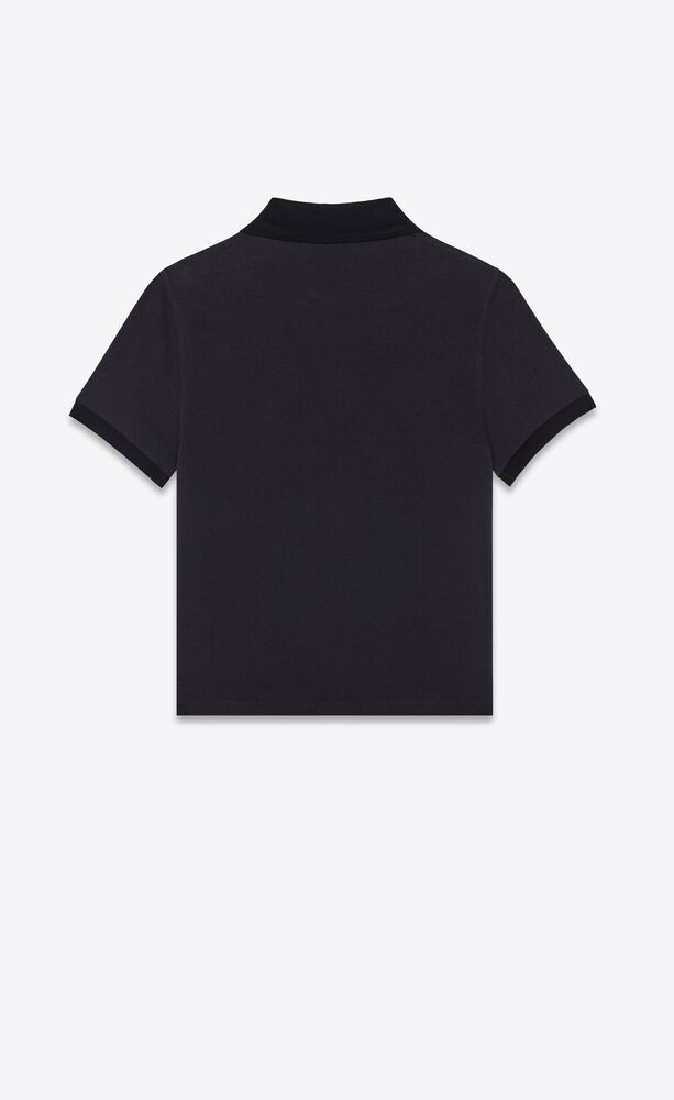 Monogram珠地棉polo衫