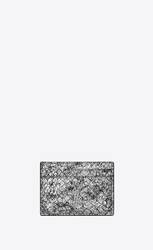MONOGRAM金银丝蟒蛇纹压印皮革卡包