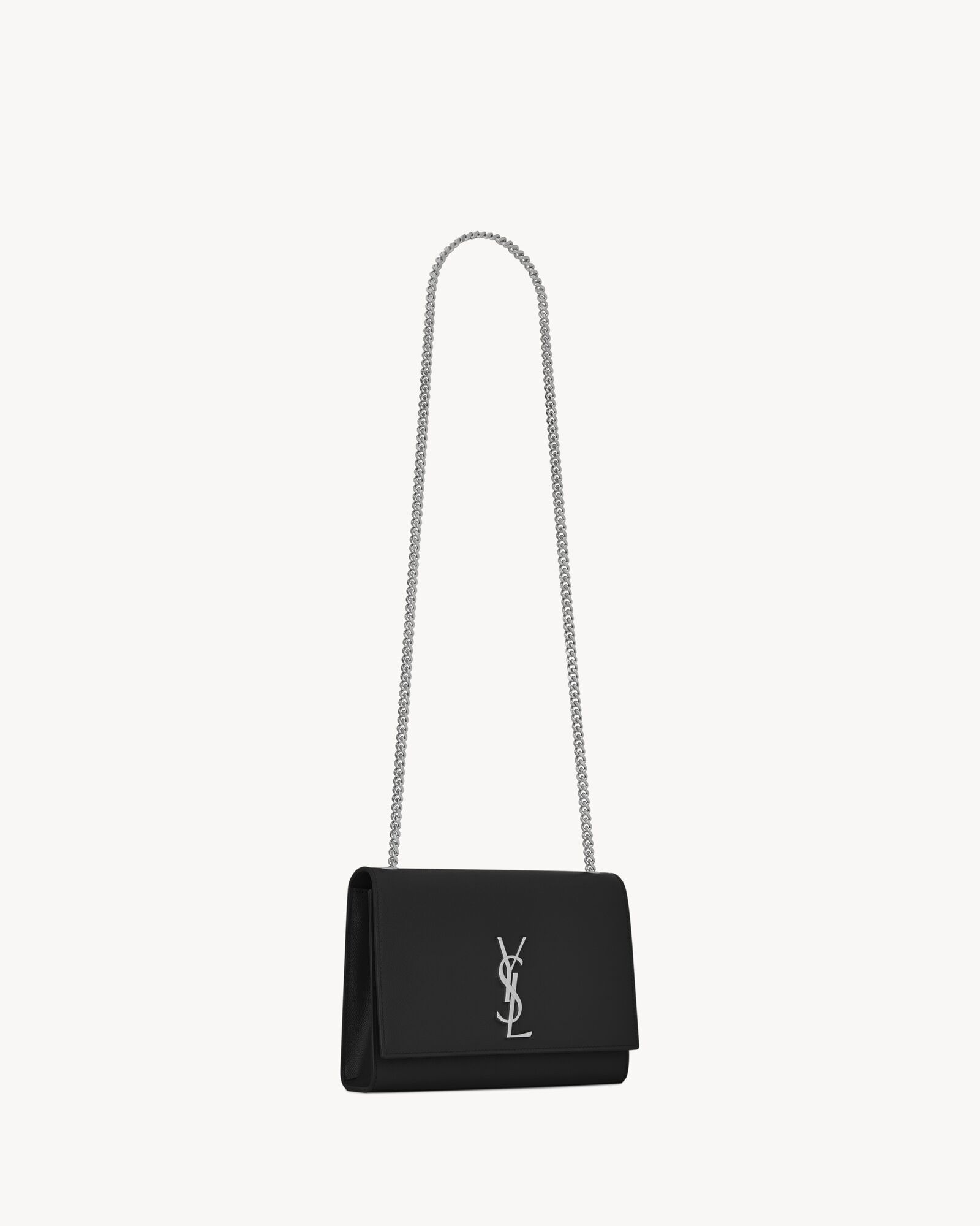 KATE中号粒面皮革手袋