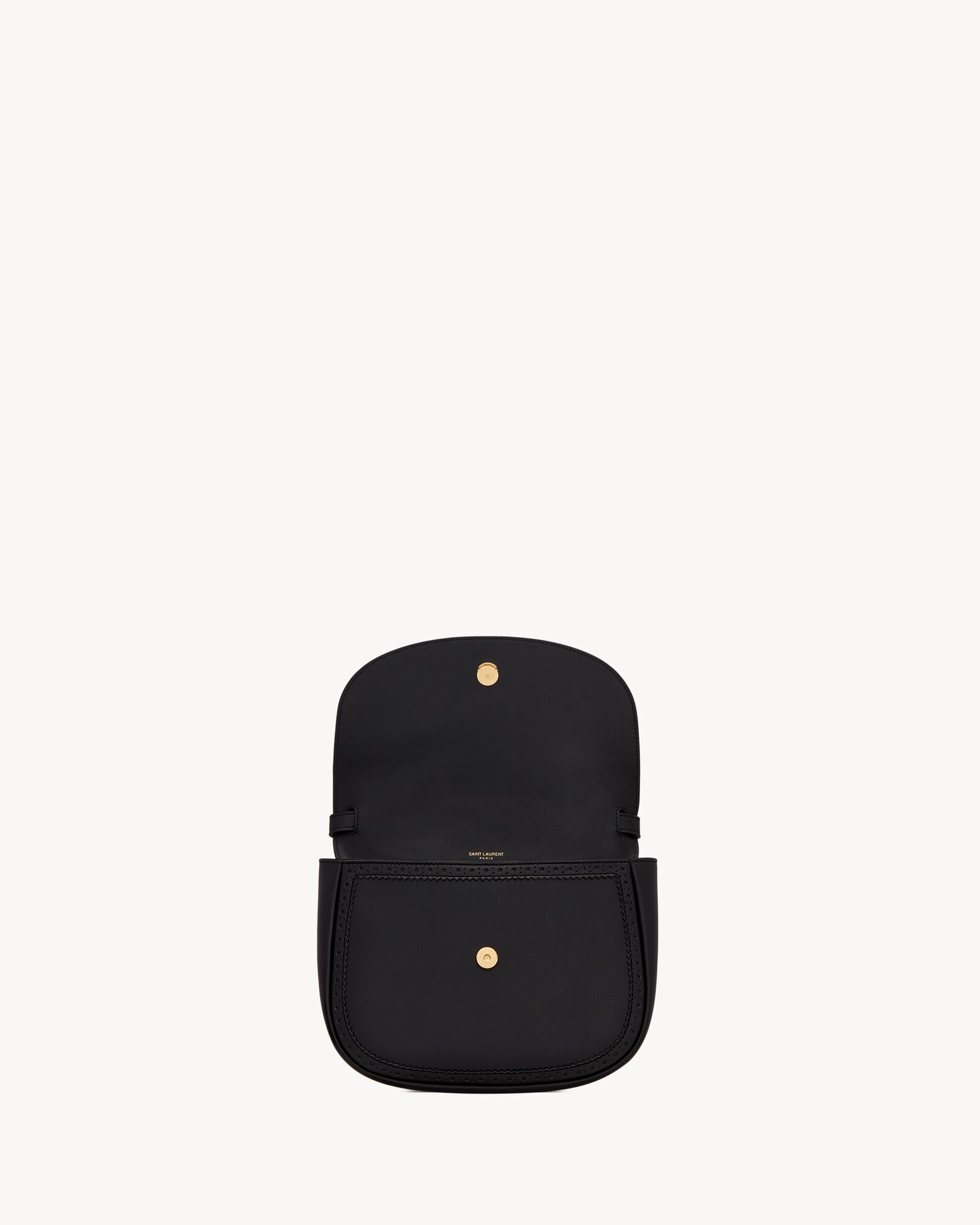 KAIA中号光滑多孔皮革肩背包