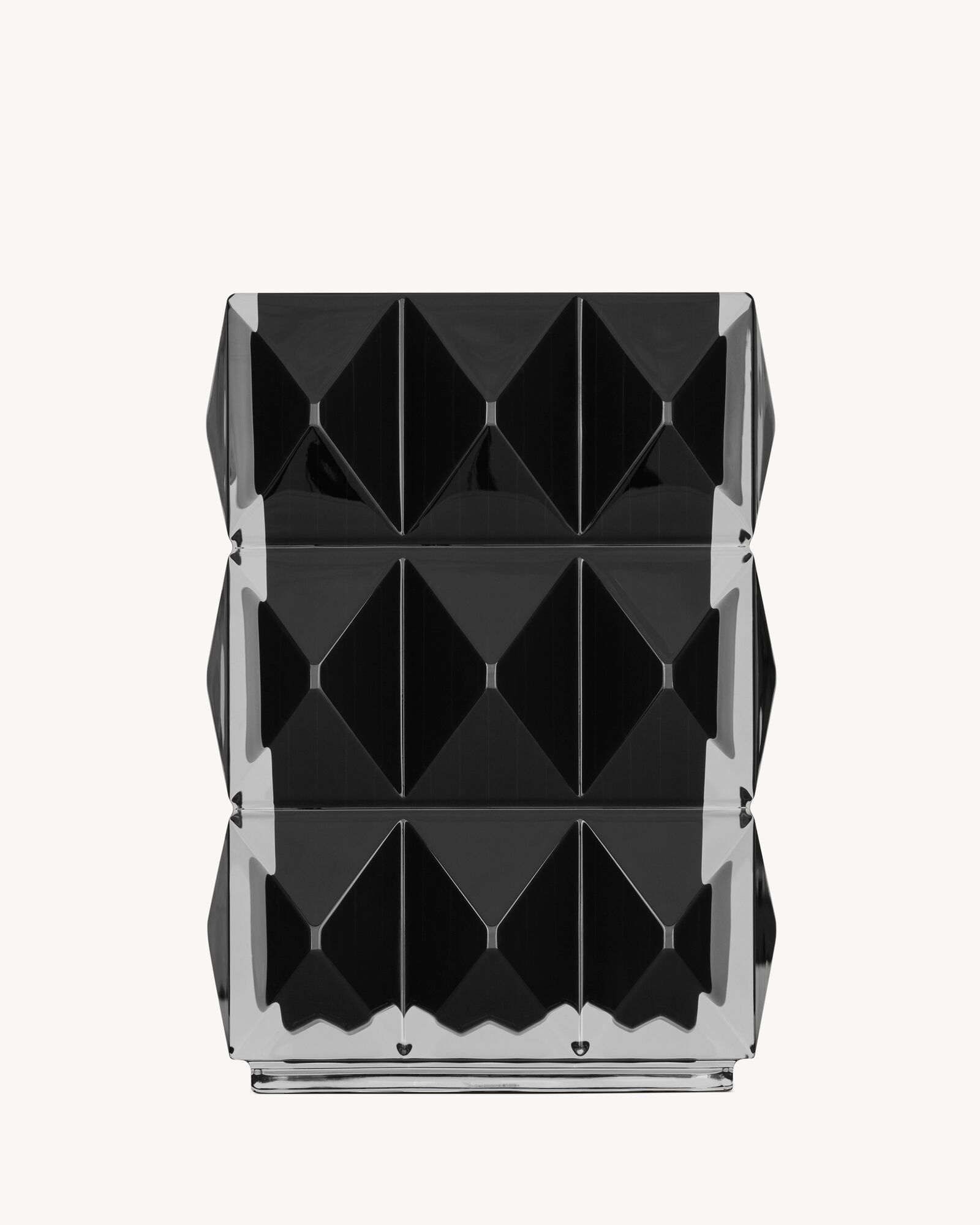 Baccarat LOUXOR黑色合成水晶花瓶