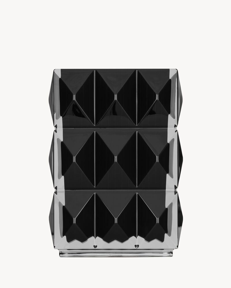 Baccarat LOUXOR黑色合成水晶花瓶