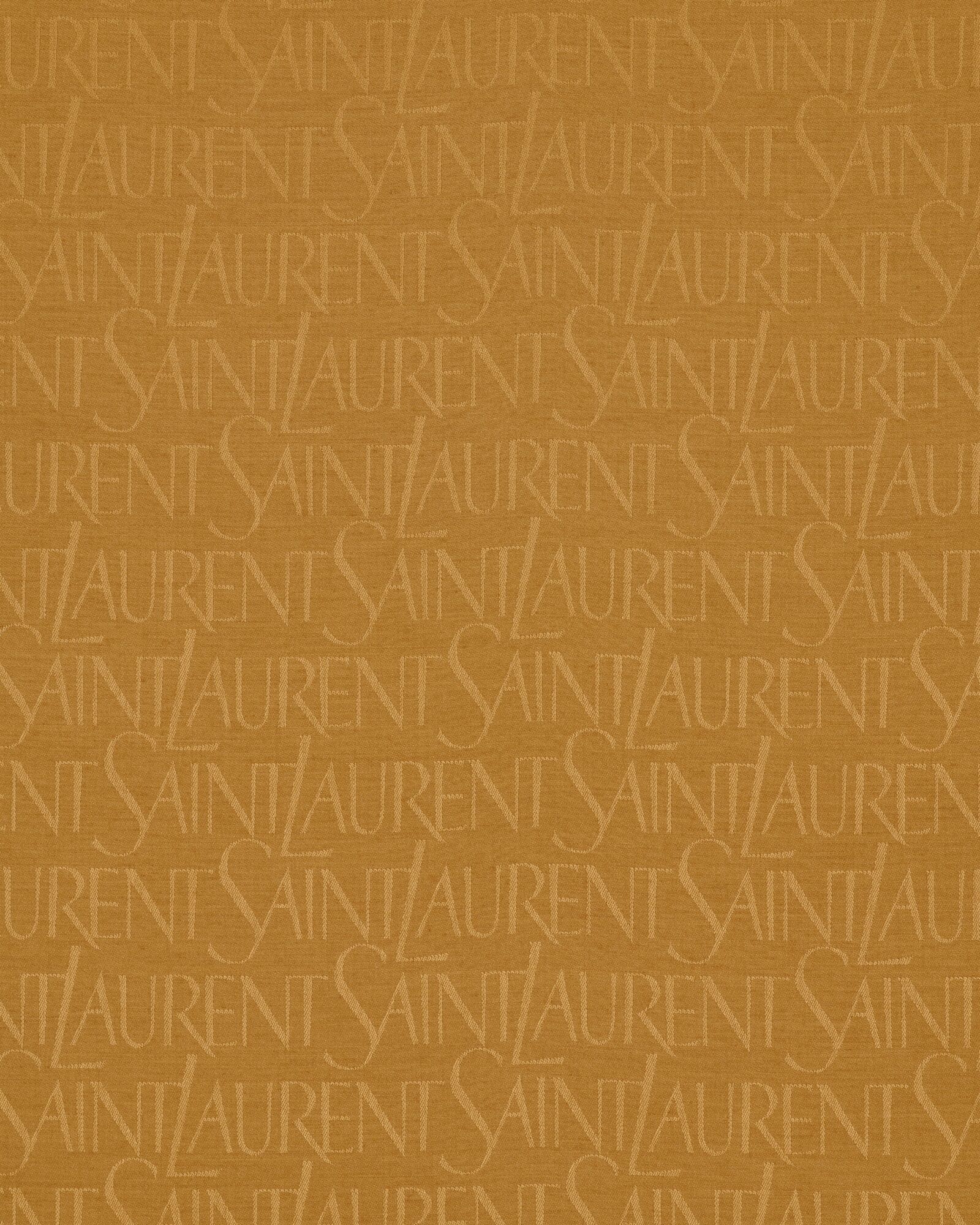 SAINT LAURENT桑蚕丝和羊毛提花大号方形围巾
