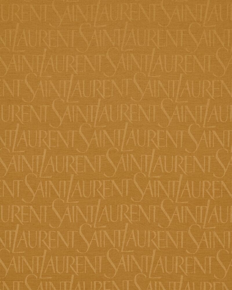 SAINT LAURENT桑蚕丝和羊毛提花大号方形围巾