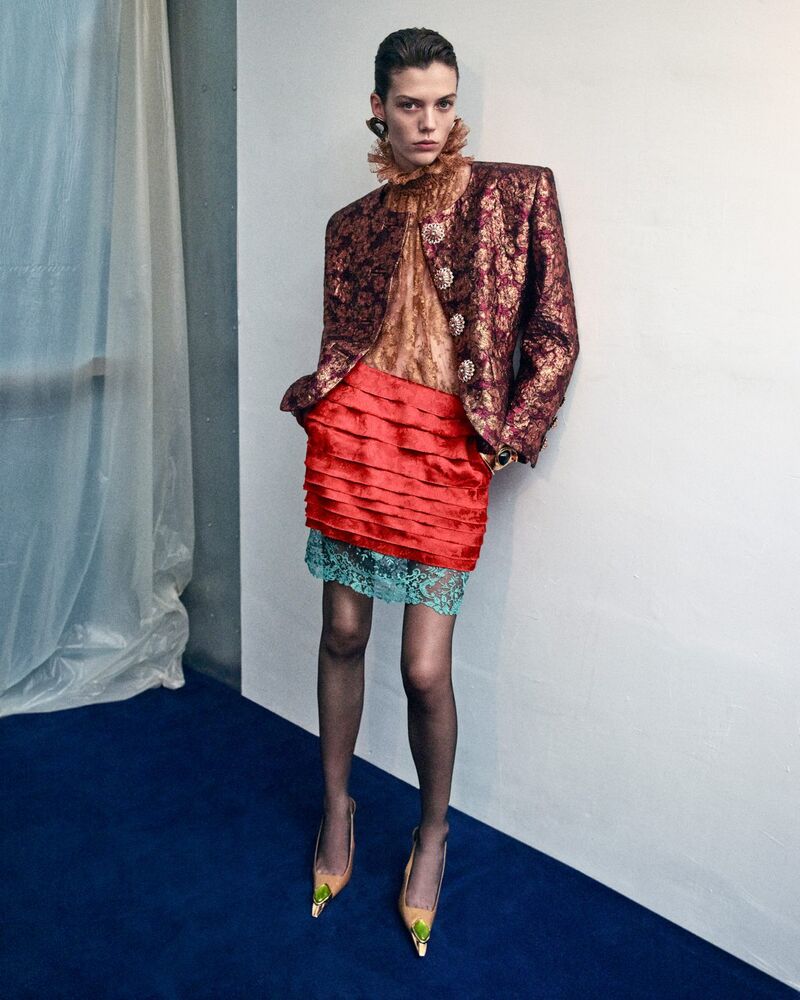 LOULOU漆皮露跟高跟鞋