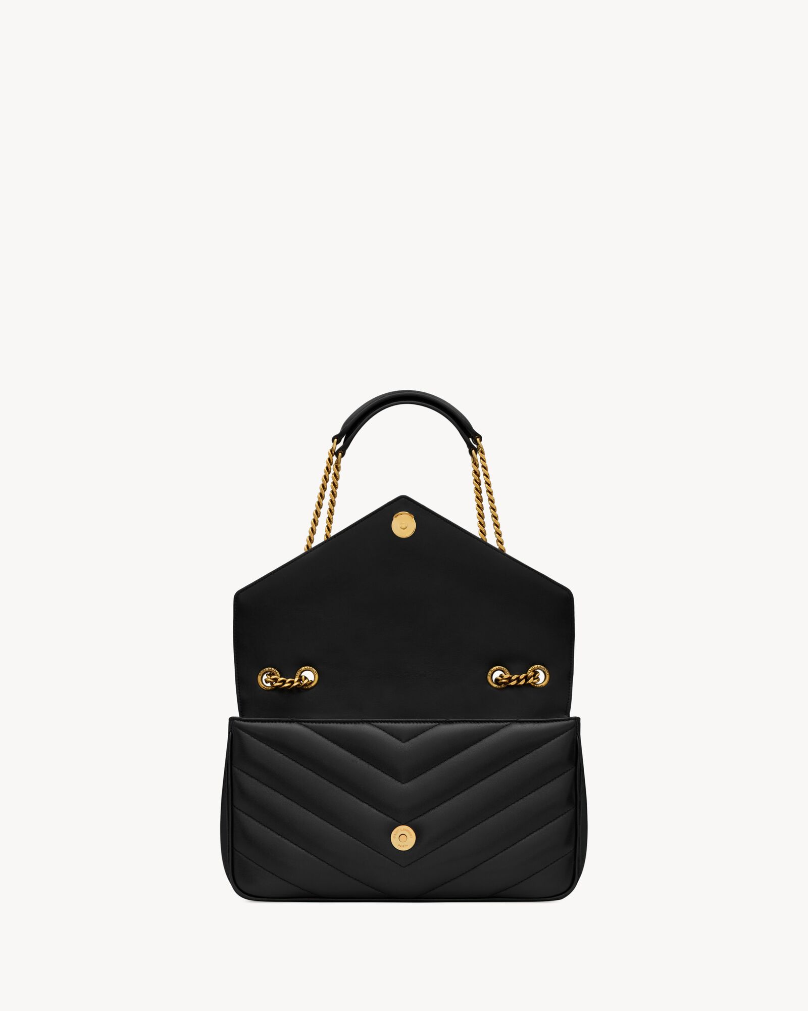 LOULOU中号绗缝小羊皮手袋