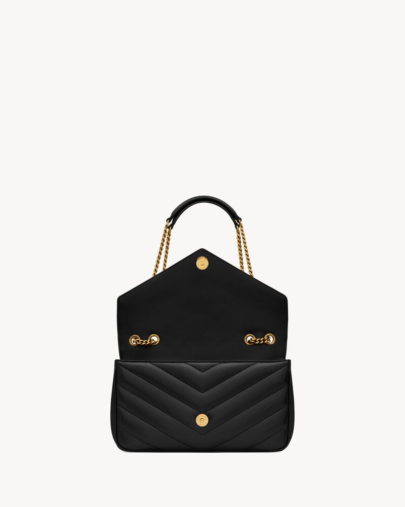 LOULOU中号绗缝小羊皮手袋