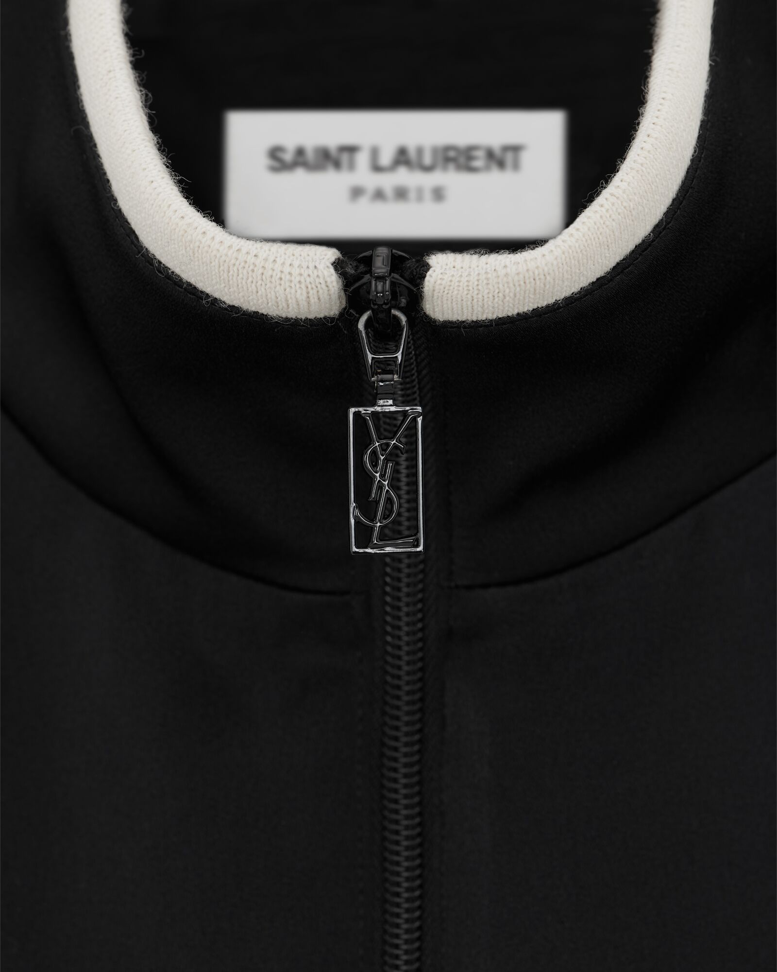 SAINT LAURENT绉缎teddy夹克
