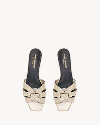 TRIBUTE金属质感皮革穆勒鞋