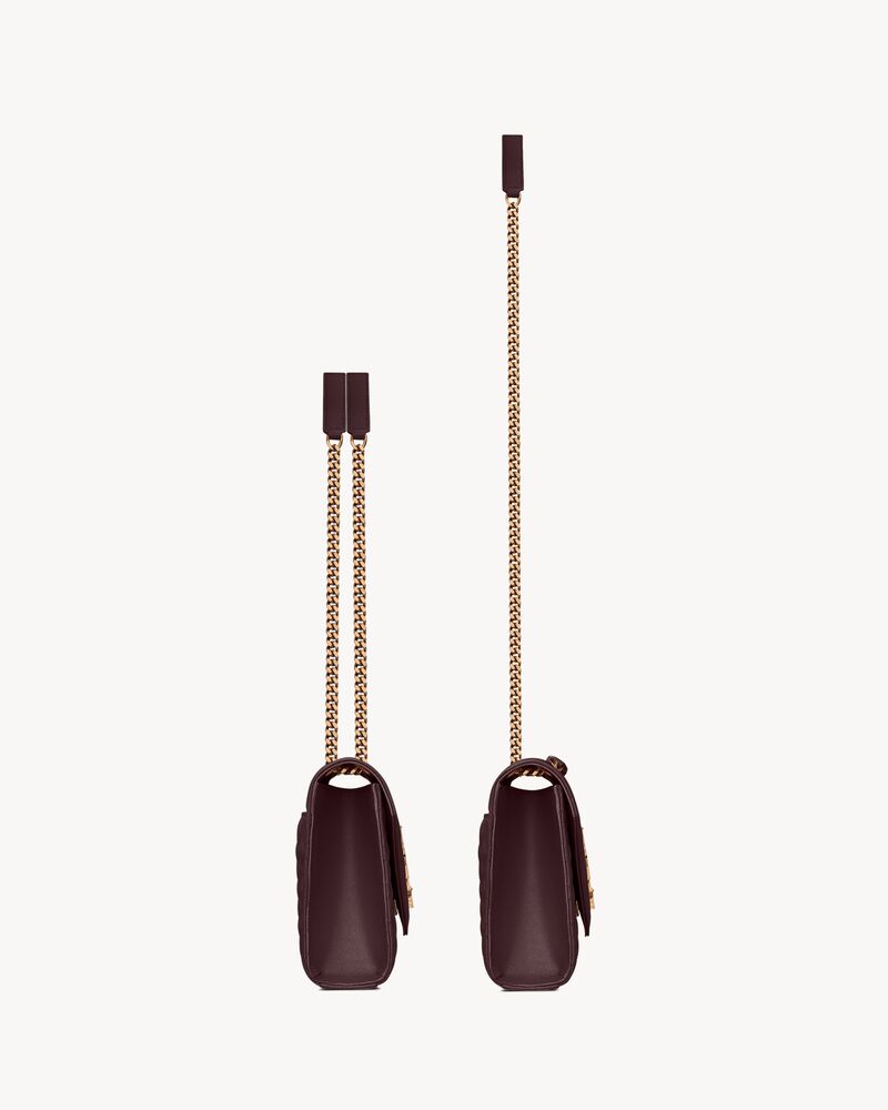 ENVELOPE中号粒面压印皮革手袋