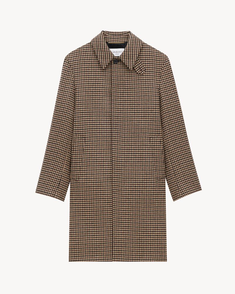 维希格纹Mac大衣