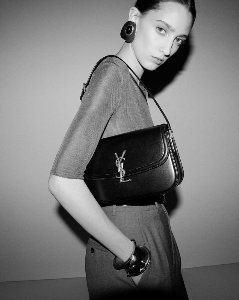 SOLFERINO小号BOX SAINT LAURENT皮革手袋