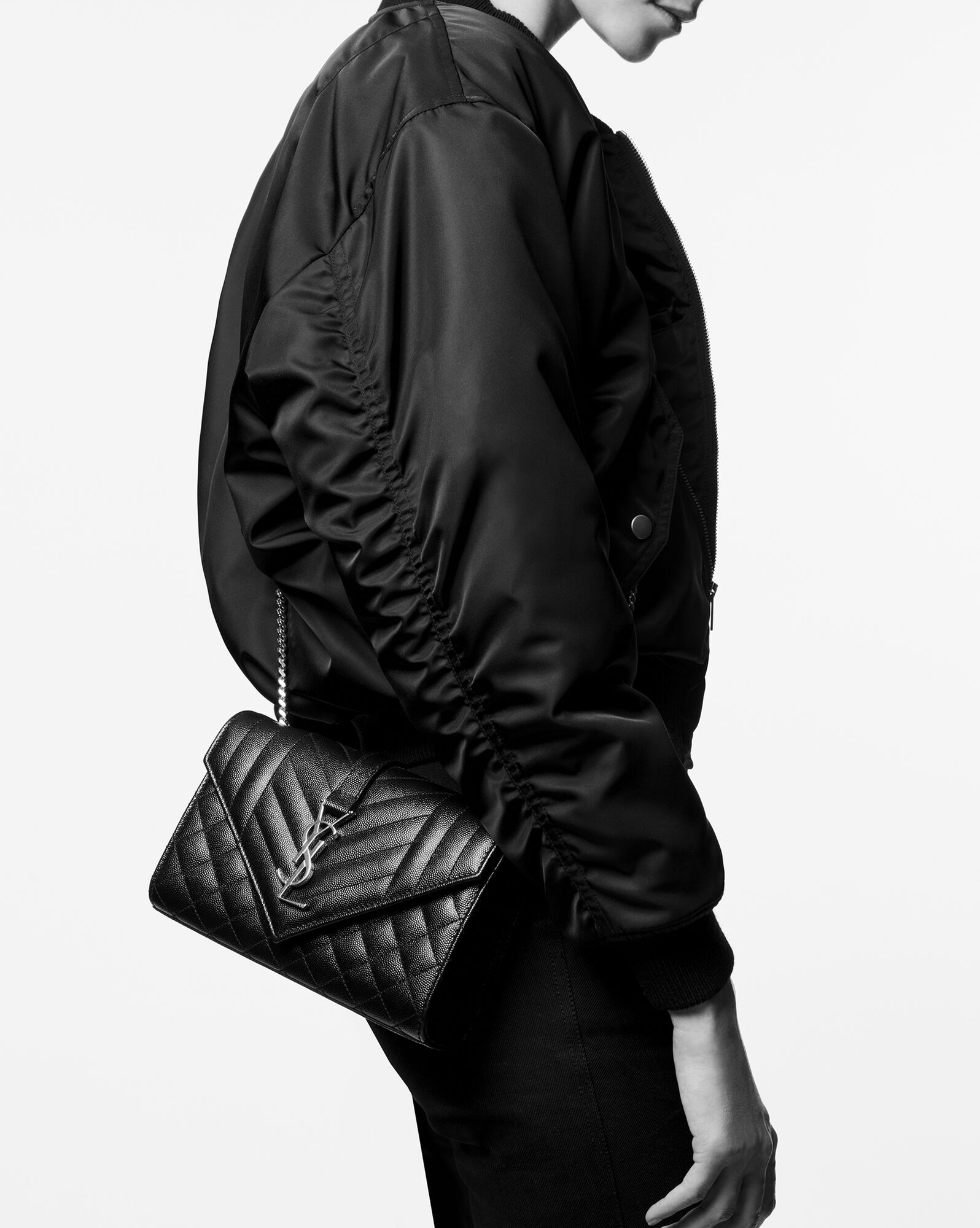 envelope小号粒面绗缝皮革手袋_saint laurent圣罗兰官方网站 | ysl