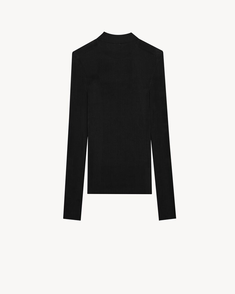 桑蚕丝罗纹毛衫