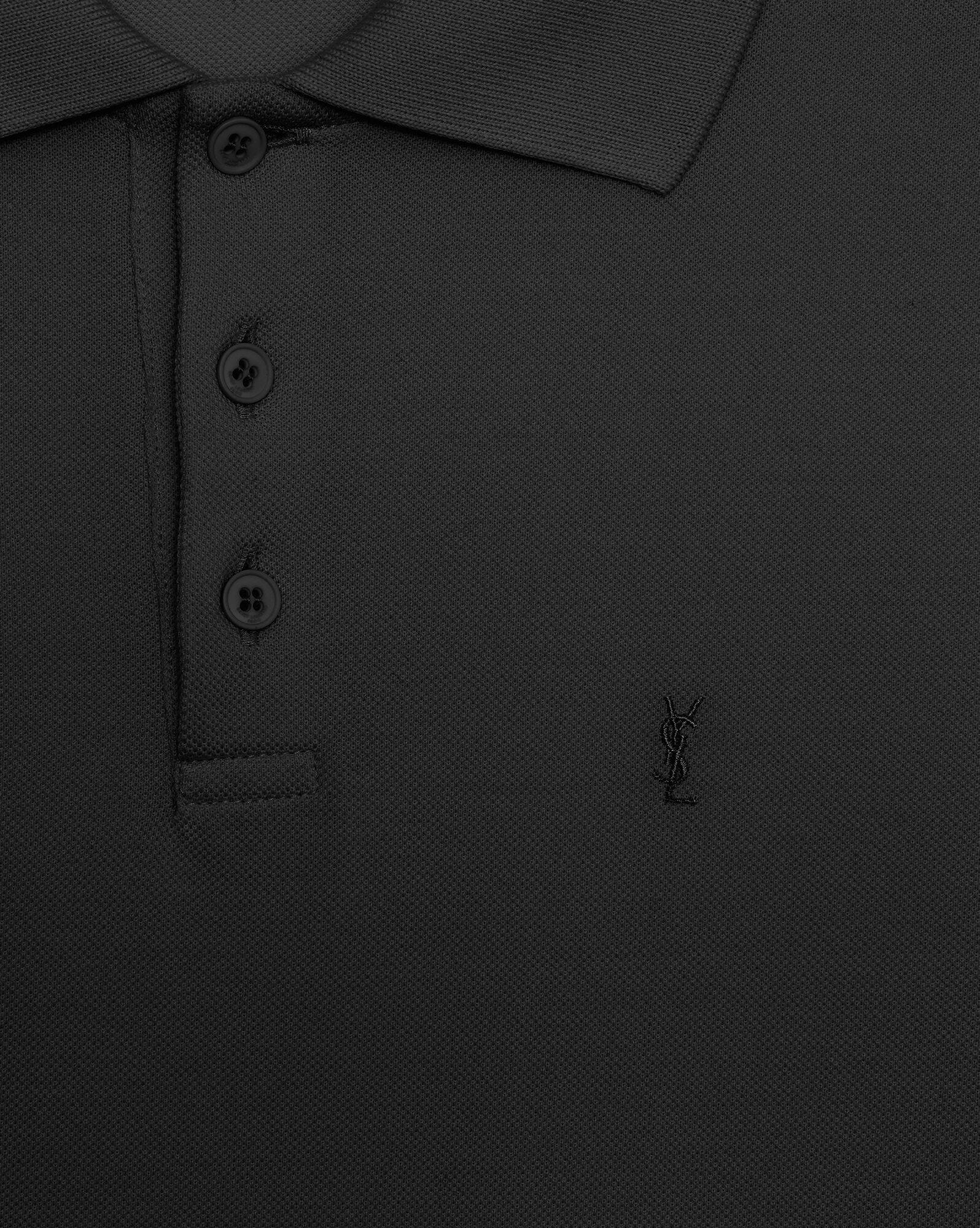 Monogram珠地棉polo衫