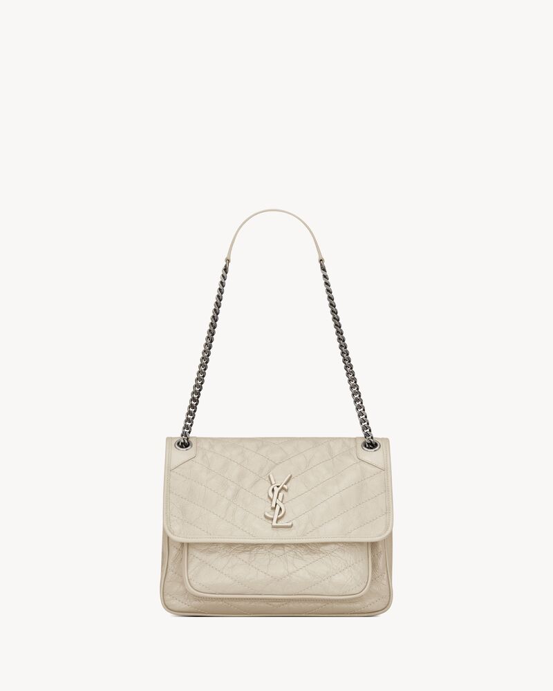NIKI中号复古皮革手袋