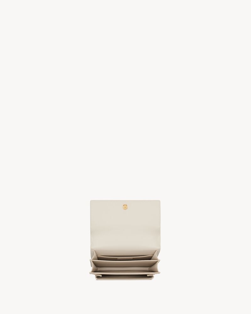 SUNSET中号光滑皮革手袋