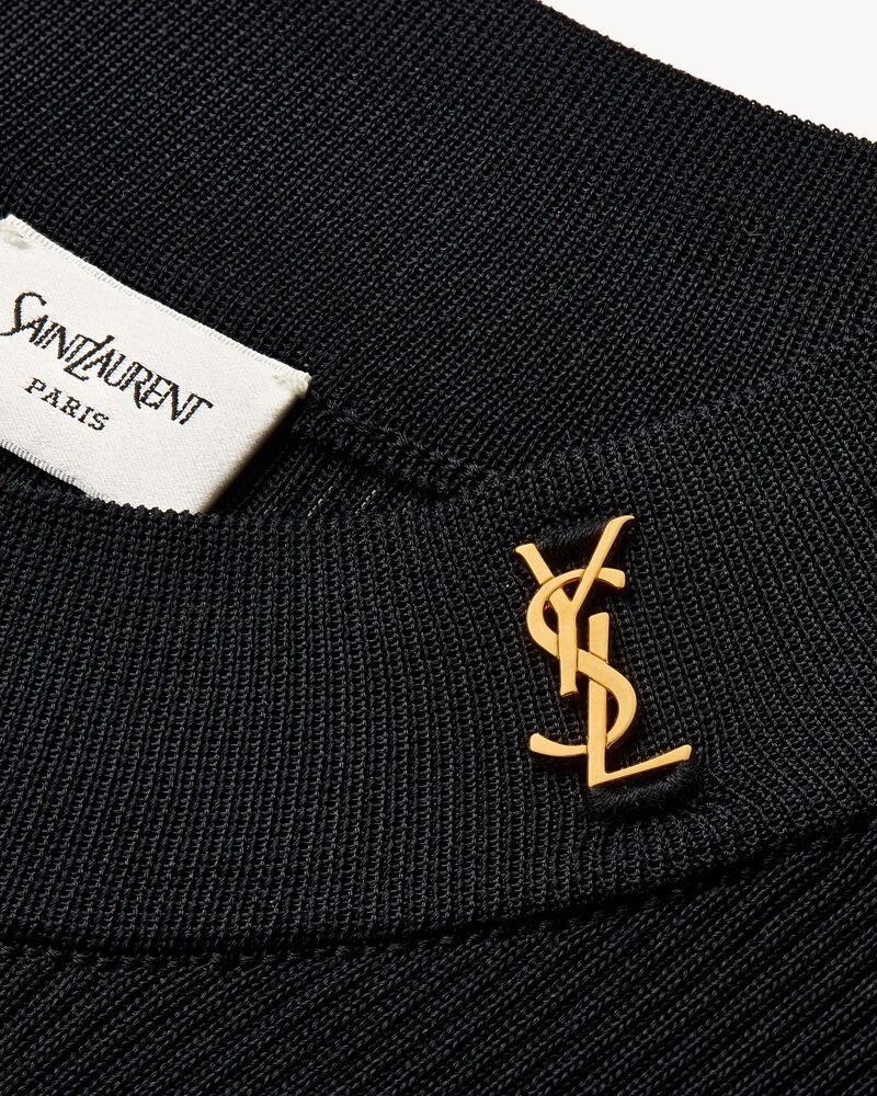 桑蚕丝罗纹毛衫