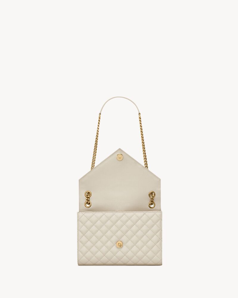 ENVELOPE中号粒面绗缝皮革手袋