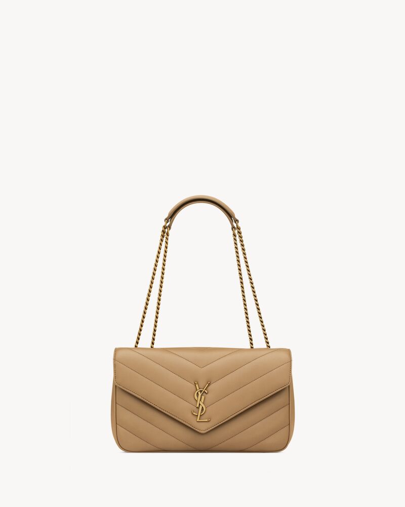 LOULOU中号绗缝小羊皮手袋