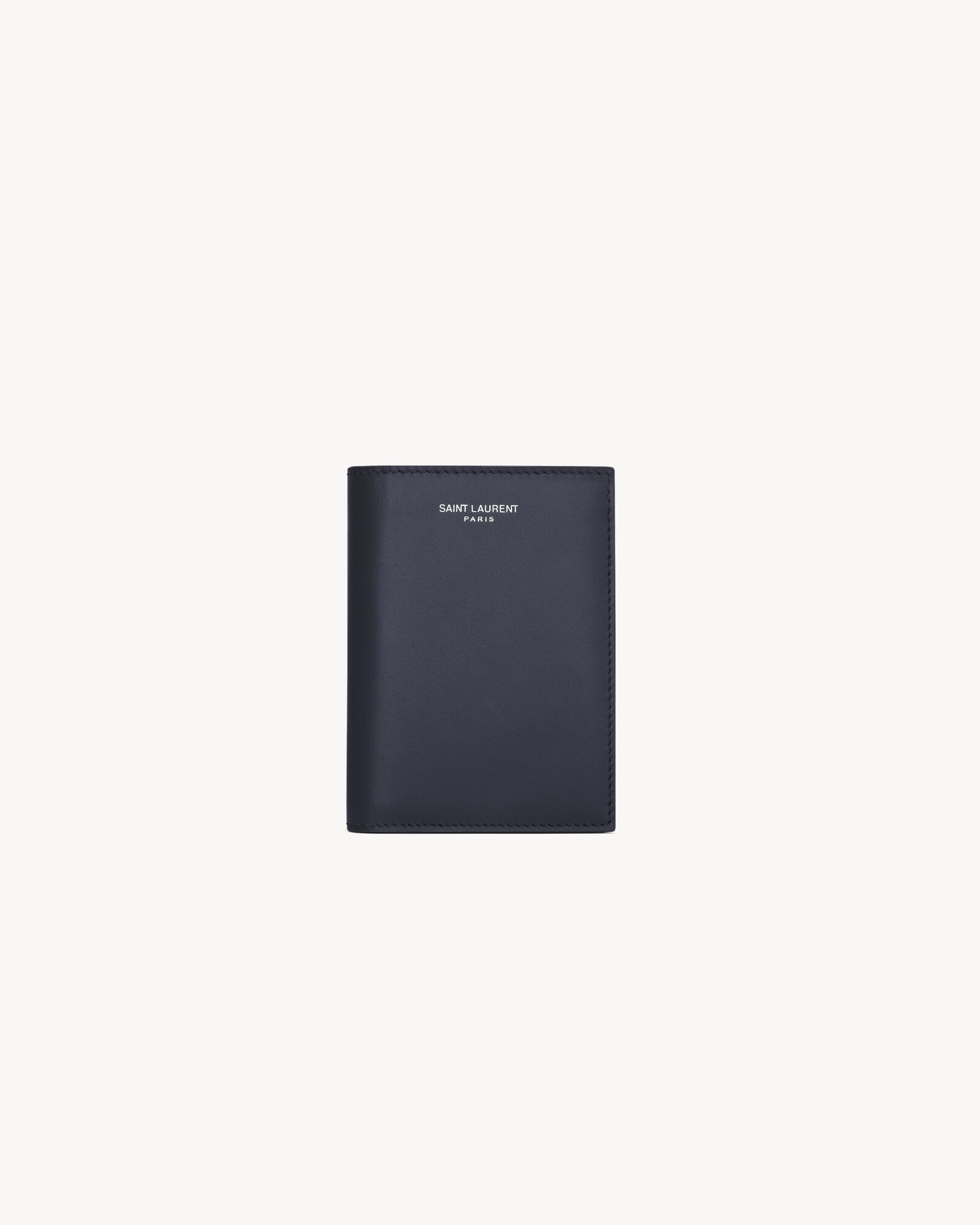 SAINT LAURENT PARIS光滑皮革信用卡钱包